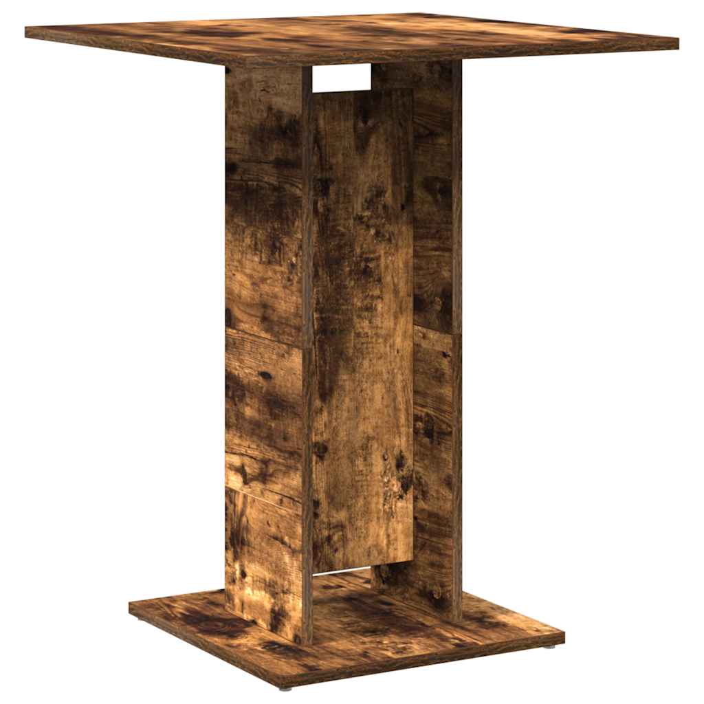 Bistro Table Smoked Oak 60x60x75 cm Engineered Wood